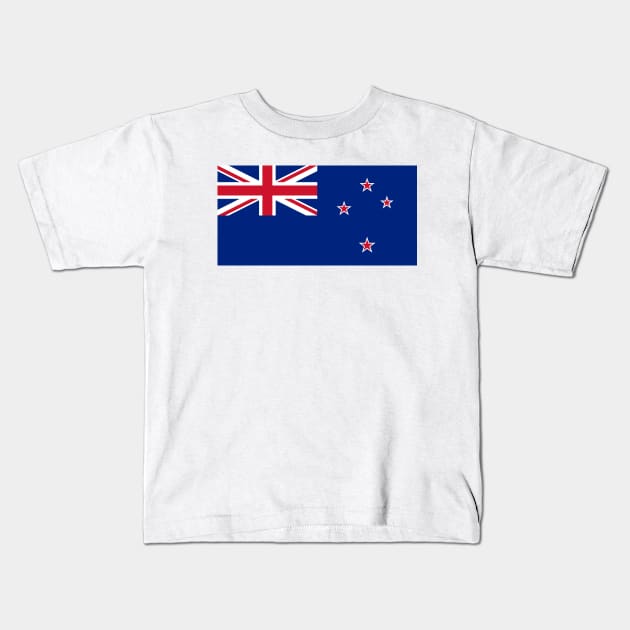 Flag of New Zealand Kids T-Shirt by COUNTRY FLAGS